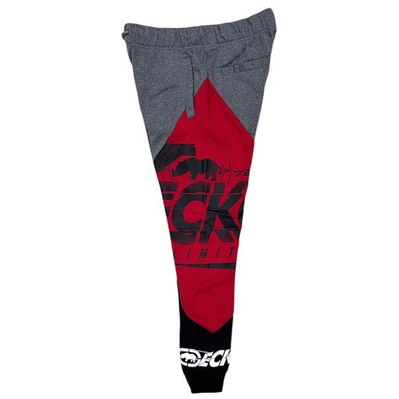 Ecko Unltd Men's Sweatpants Colorblock World Famous Fleece Jogger in Red/Multi - Picture 4 of 5